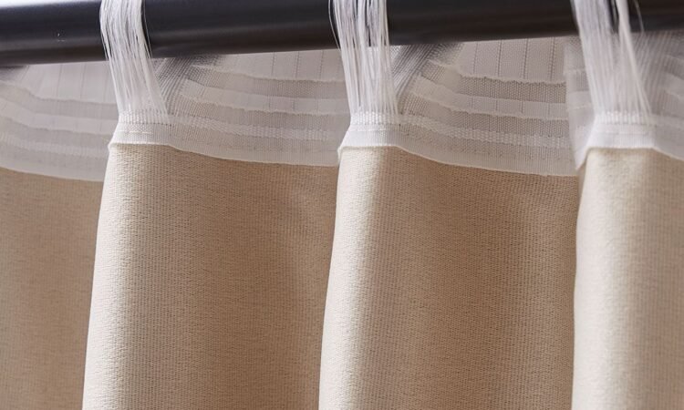 2x Room Darkening Blockout Curtains Soft Hanging Curtain Thick Fabric Layer Buff