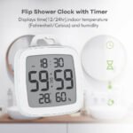 Details about Waterproof Digital Shower Timer Clock Touch Screen Countdown Thermometer 99:99