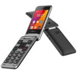 Aspera F42 4G Flip Seniors Phone BIG Button UNLOCKED Platinum 2021