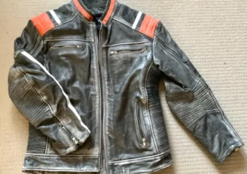 Riding Leather jacket distressed