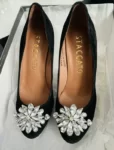 Brand New STACCATO Leather Sole and Upper Black high heel on Sale