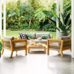 Outdoor Sofa Set (4 piece timber)