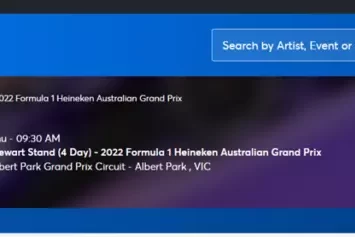 1 X F1 TICKET STEWART GRANDSTAND 4 DAY PASS FORMULA 1 MELBOURNE