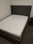 Double bed with storage and mattress