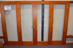 BIFOLD DOORS, SOLID CEDAR, 2950x2100H, 6mm TOUGHENED GLASS