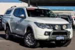 2016 Mitsubishi Triton MQ MY17 GLS Double Cab White 5 Speed Sports Automatic Utility