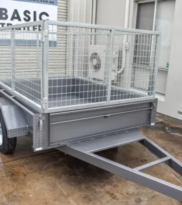 8x5 Single Axle Caged Box Trailer 1350kg ATM - AUSSIE MADE