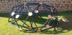 Metal Play dome - climb, swing & hide with parachute cover
