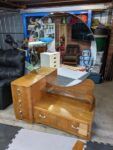 Antique dresser with large mirror