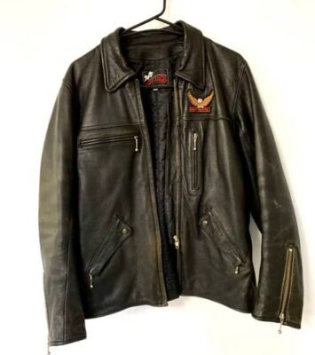 Motorcycle Jackets - Black Leather - very good condition