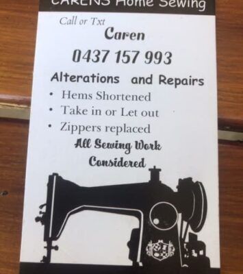 Clothing Alterations also personal Ironing Available