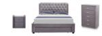 Quinny Euro Style Velvet Bed Frame with Storage Queen $579