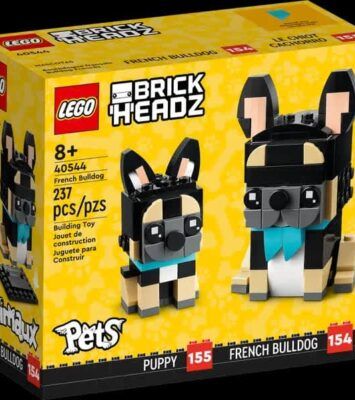 Best BNIB - LEGO 40544 BrickHeadz Pets French Bulldog and Puppy Set near me - Woodvale WA