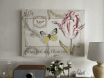 Best Maison De Fleuriste No.274 - Flower and Butterfly Art Canvas near me - Dandenong