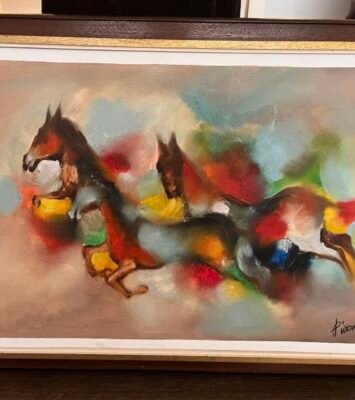 Best Oil Painting of Horses near me - Heddon Greta