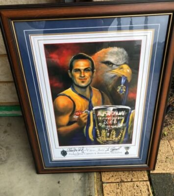 Best Vintage Chris Judd signed painting Limited Edition Rare near me - Greenfields WA