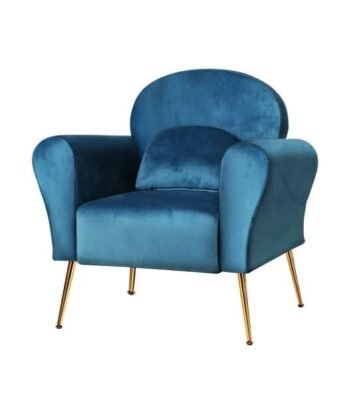 Best Armchair Lounge Chair Accent Chairs Armchairs Sofa Navy Velvet Cushio near me - Altona