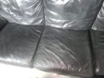 Best Black leather lounge. Structurally oes have some wear and so near me - Wheelers Hill VIC