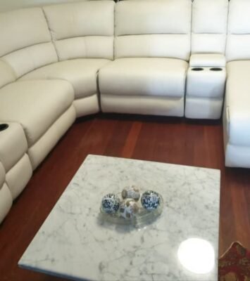 Best Wanted: MODULAR LEATHER LOUNGE WITH MANY EXTRAS - UPGRADED FOAM near me - Altona