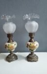 Best pair of retro side table lamps with glass ballerina shades near me - Slacks Creek QLD