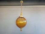 Best amber glass globe pendant lamp 1970's near me - Malvern East