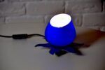 Best Post Modern 1990s blue glass Lotus flower lamp- New/old stock near me - Randwick