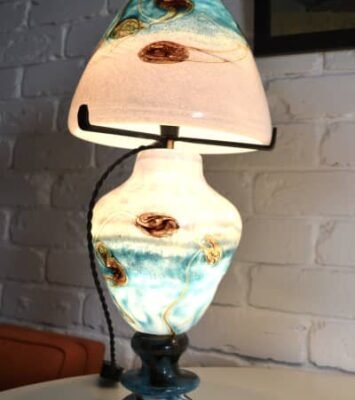 Best French Art Nouveau style mushroom glass lamps / Loire Vally, France near me - Dingley Village VIC