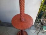 Best Vintage retro mid century Red Mahogany Barley Twist Floor Lamp near me - Aranda