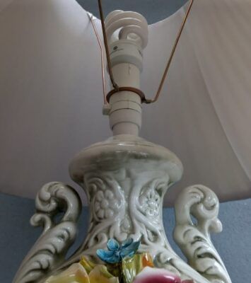 Best Retro Capodimonte porcelain lamp Italy near me - Home & Garden