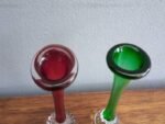 Best Vintage Murano Art Glass Vase Controlled Bubble Clear Base $20 each near me - Mordialloc VIC