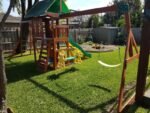 Best Outdoor kids play set - swings, slide, cubby house and monkey bars near me - Safety Bay