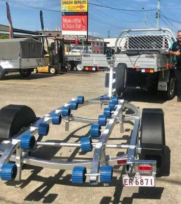 Best 𝗦𝗔𝗟𝗘 Jetski Tinny Trailer For Sale 750KG ATM Spare Wheel near me - 55 Islander Road Pialba QLD 4655