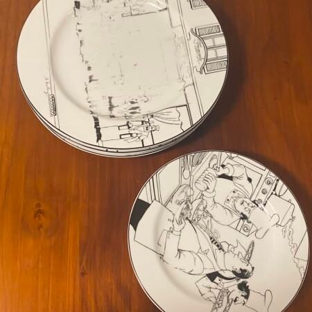 Dinner plate and side plate set