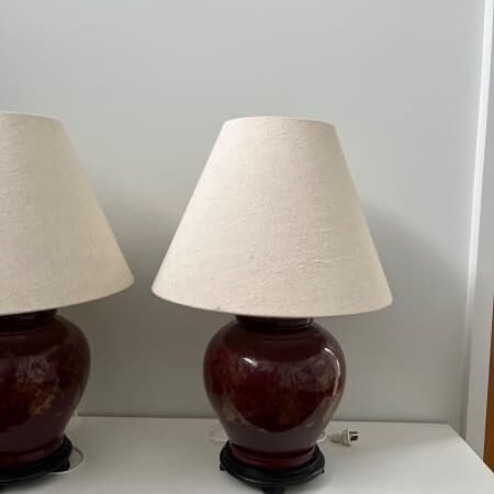Chinese ginger jar lamps